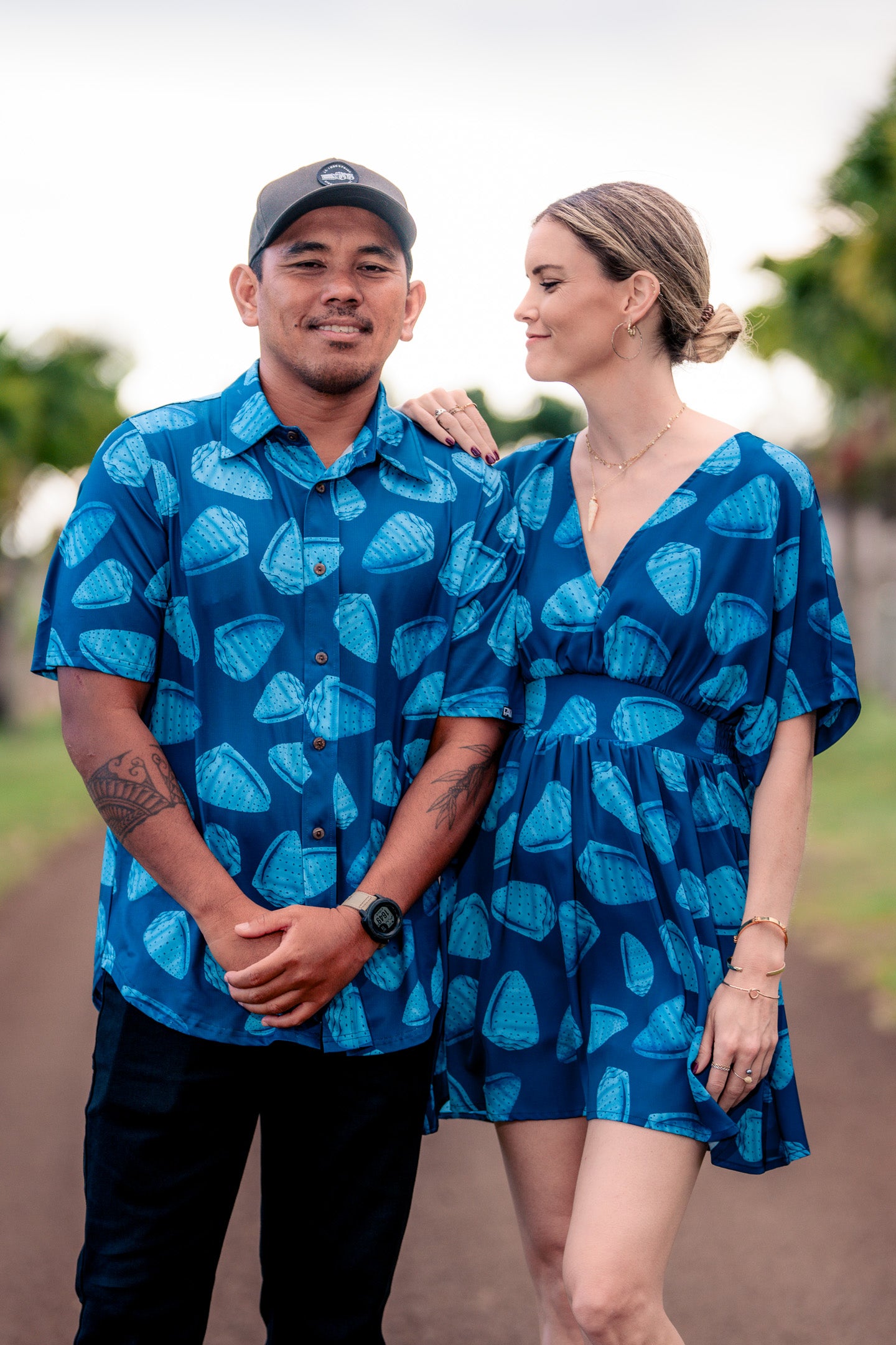 Blue Cone Shell Dress