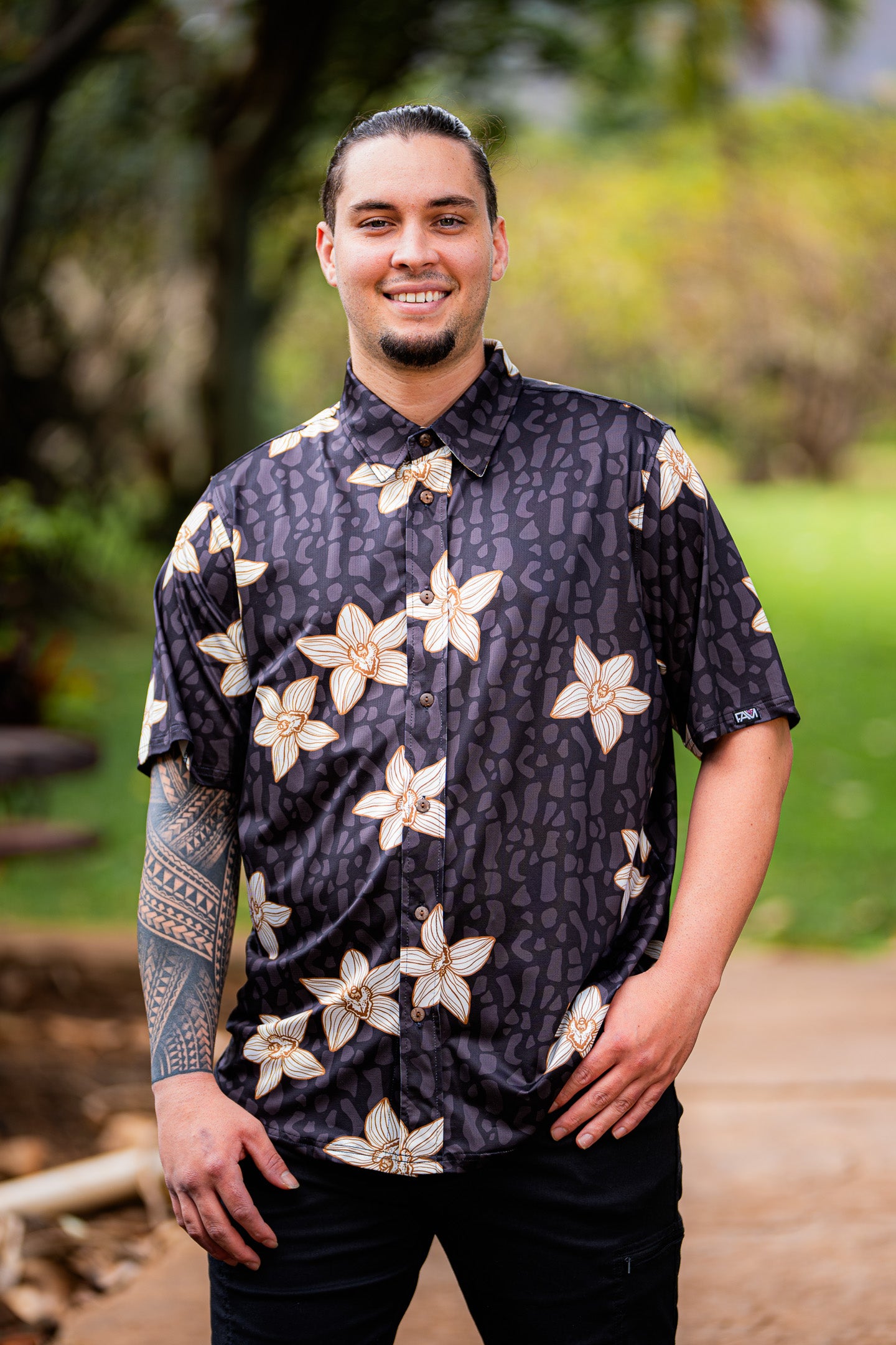 Black Orchid Aloha Shirt – FAMHI