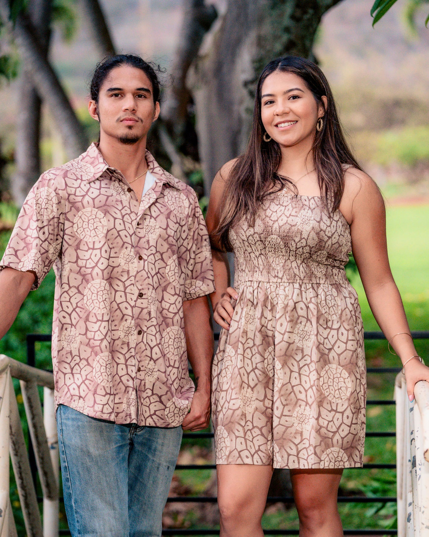 Brown Hala Aloha Shirt