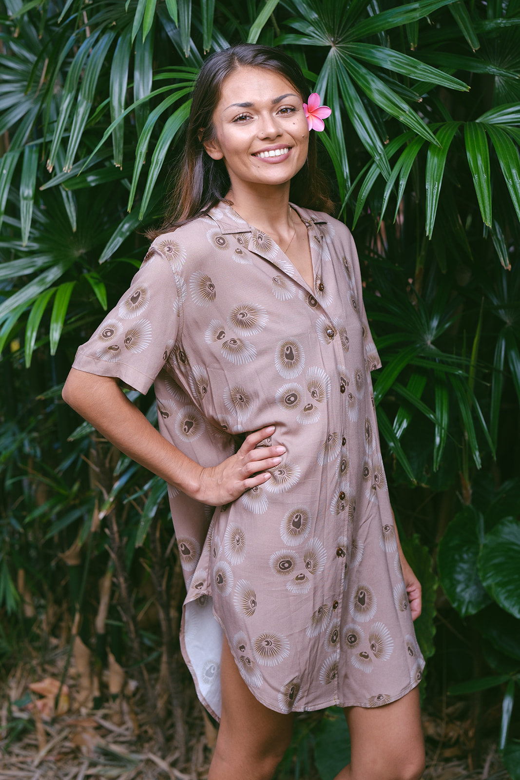 Brown Opihi Dress Shirt