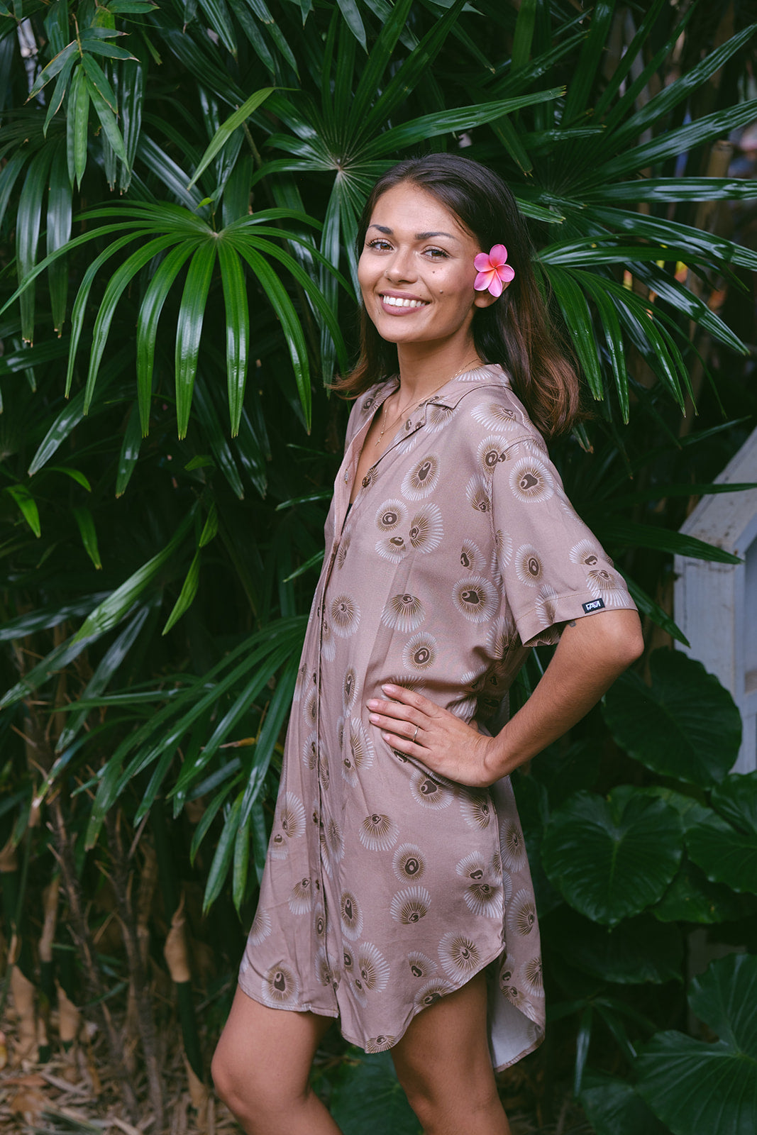 Brown Opihi Dress Shirt