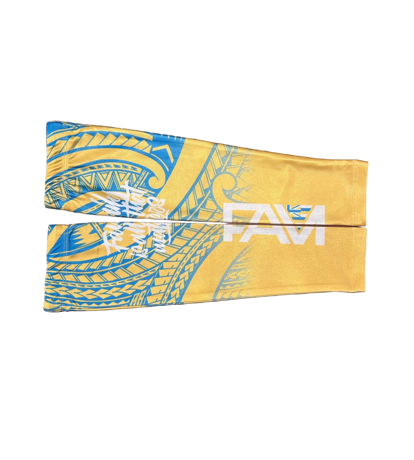 Gold/Blue Tribal Arm Sleeve Set
