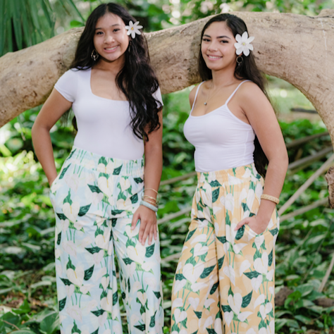 Baby Blue Anthurium Palazzo