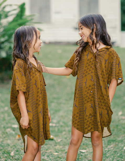 Brown Iwa Youth Dress Shirt