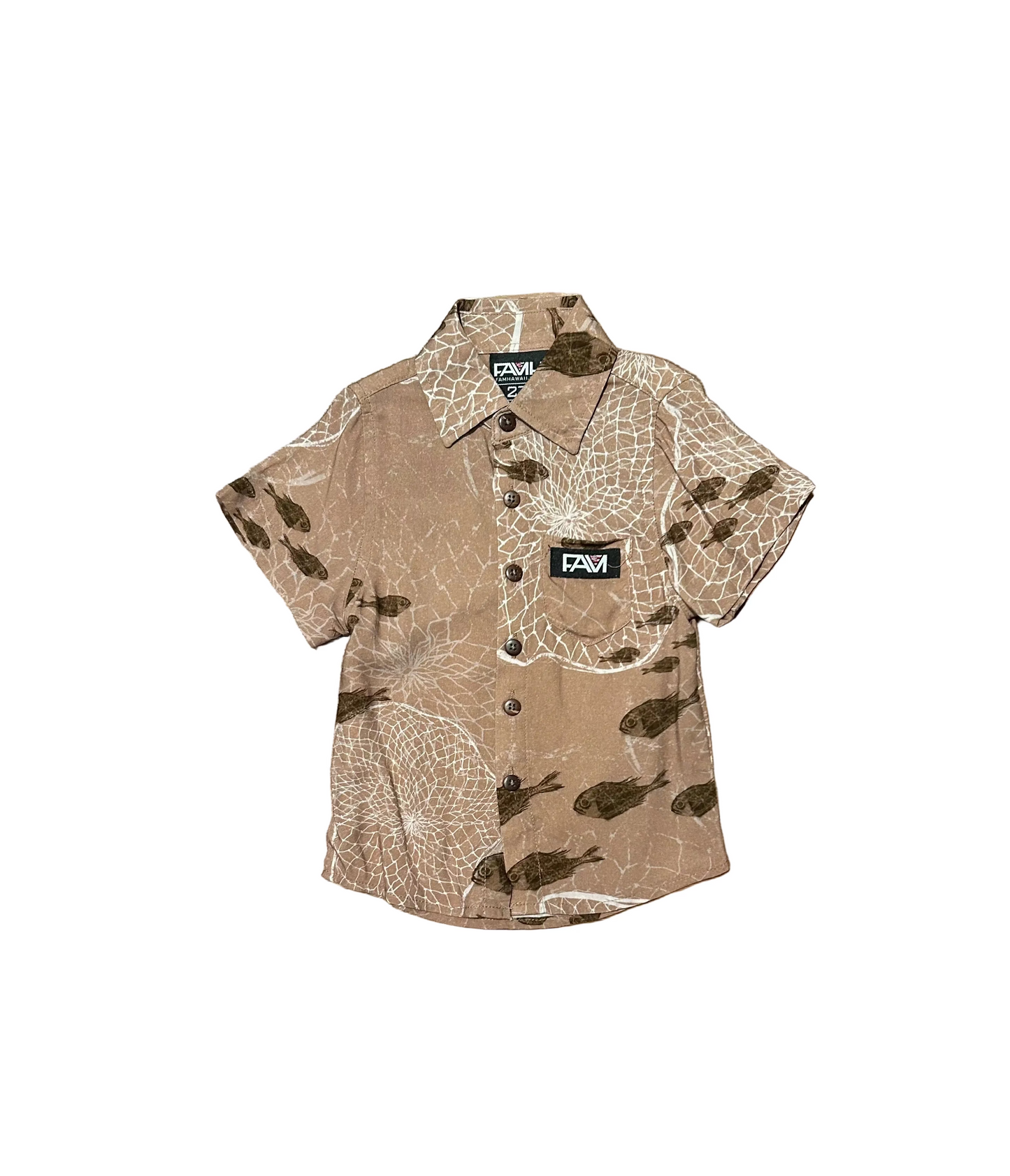 Youth Makue Upena Aloha Shirt