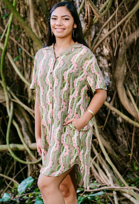 Pink Heʻe Dress Shirt