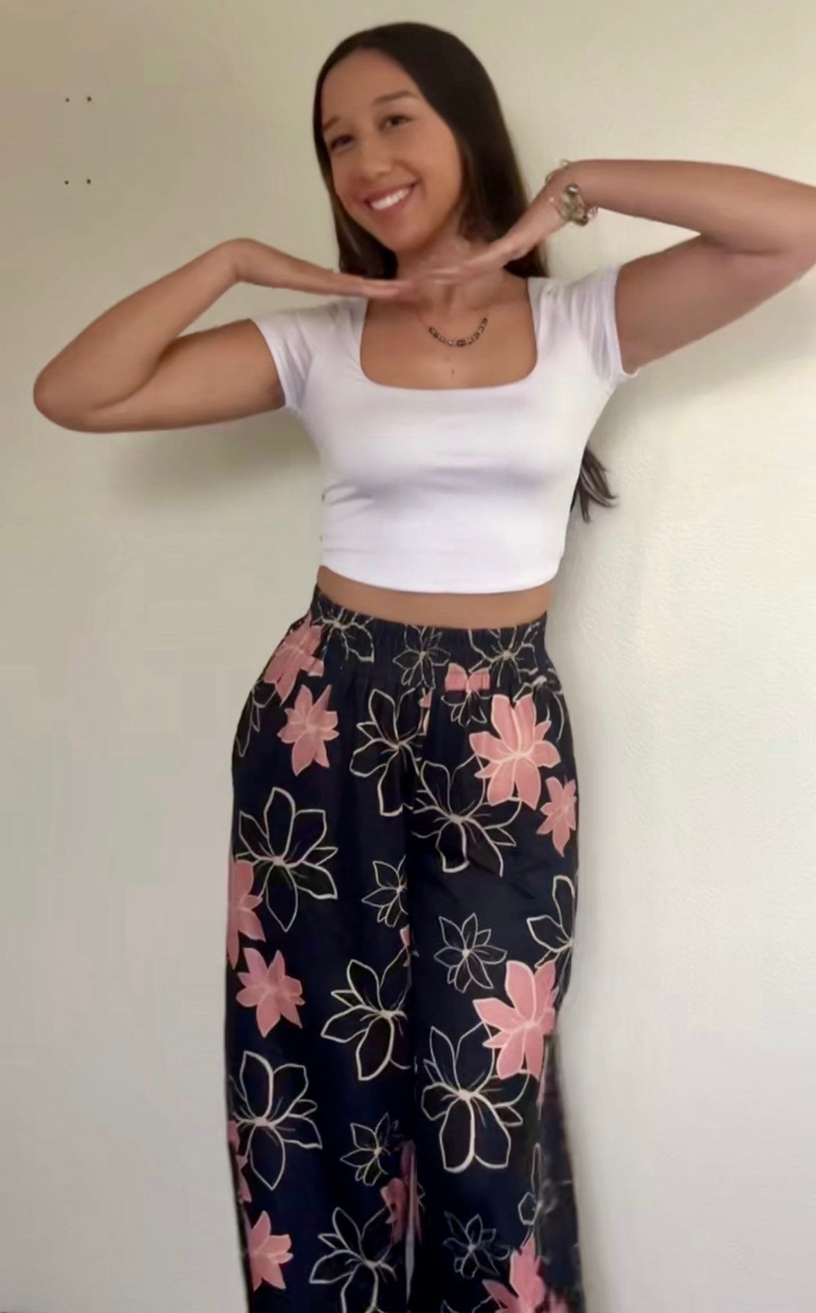 Pink Blossom Palazzo