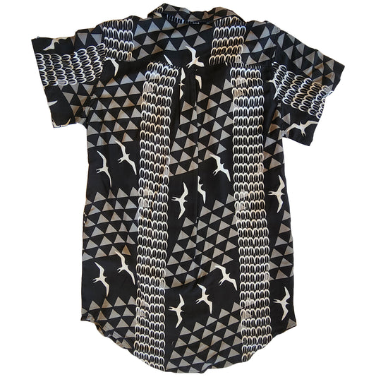 Black Iwa Youth Dress Shirt