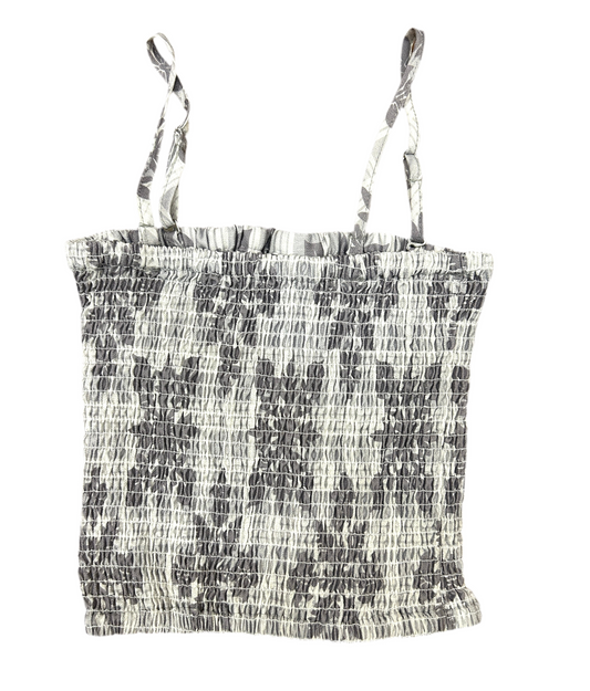 Gray Palaka Quilt Tube Top