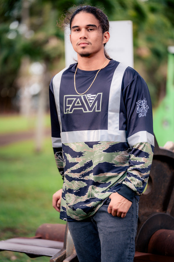 Black Tiger Safety Reflective HI VIZ Long Sleeve Series 4