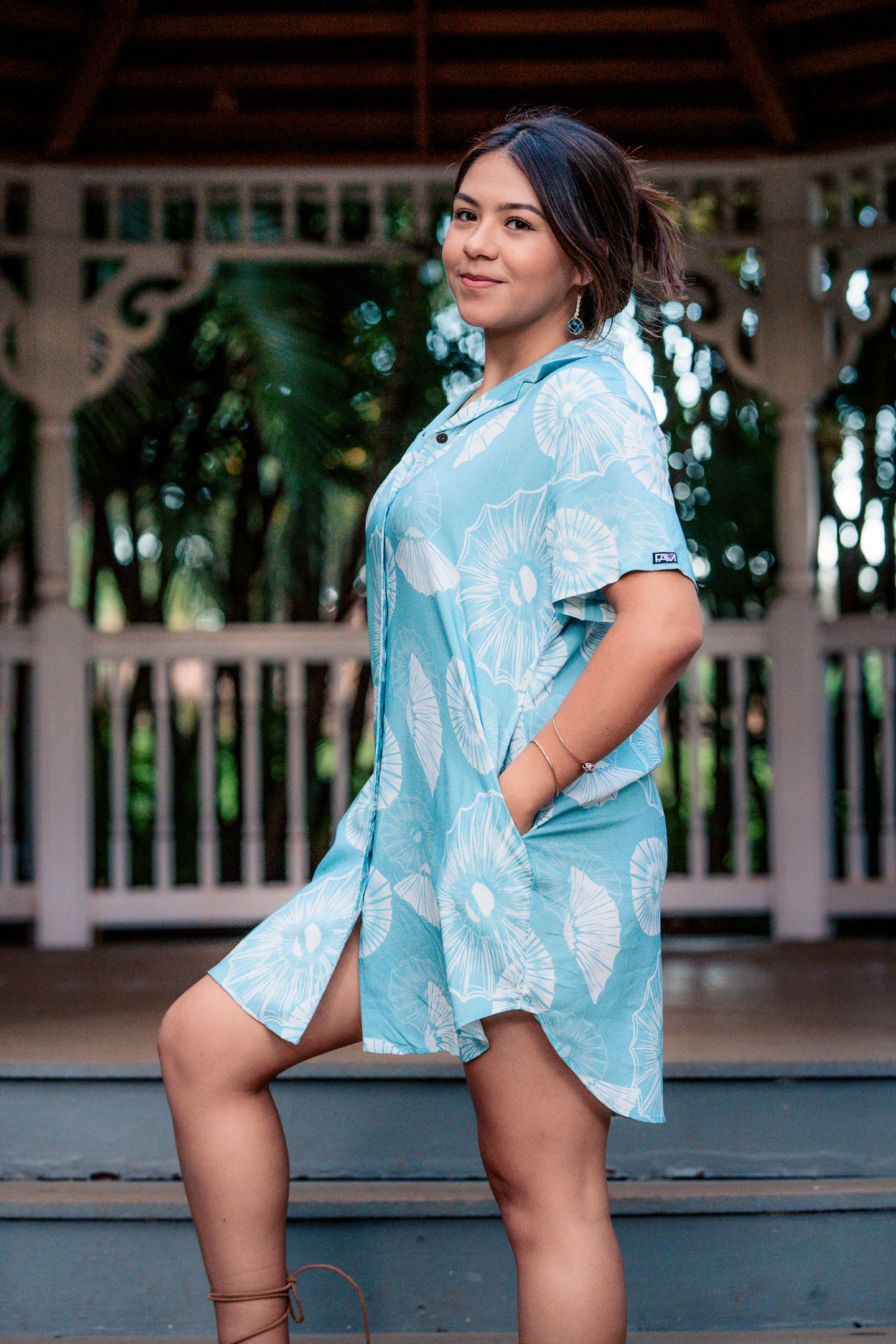 Blue Opihi Dress Shirt