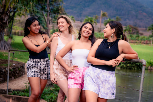 Tan Quilt Palaka Shorts