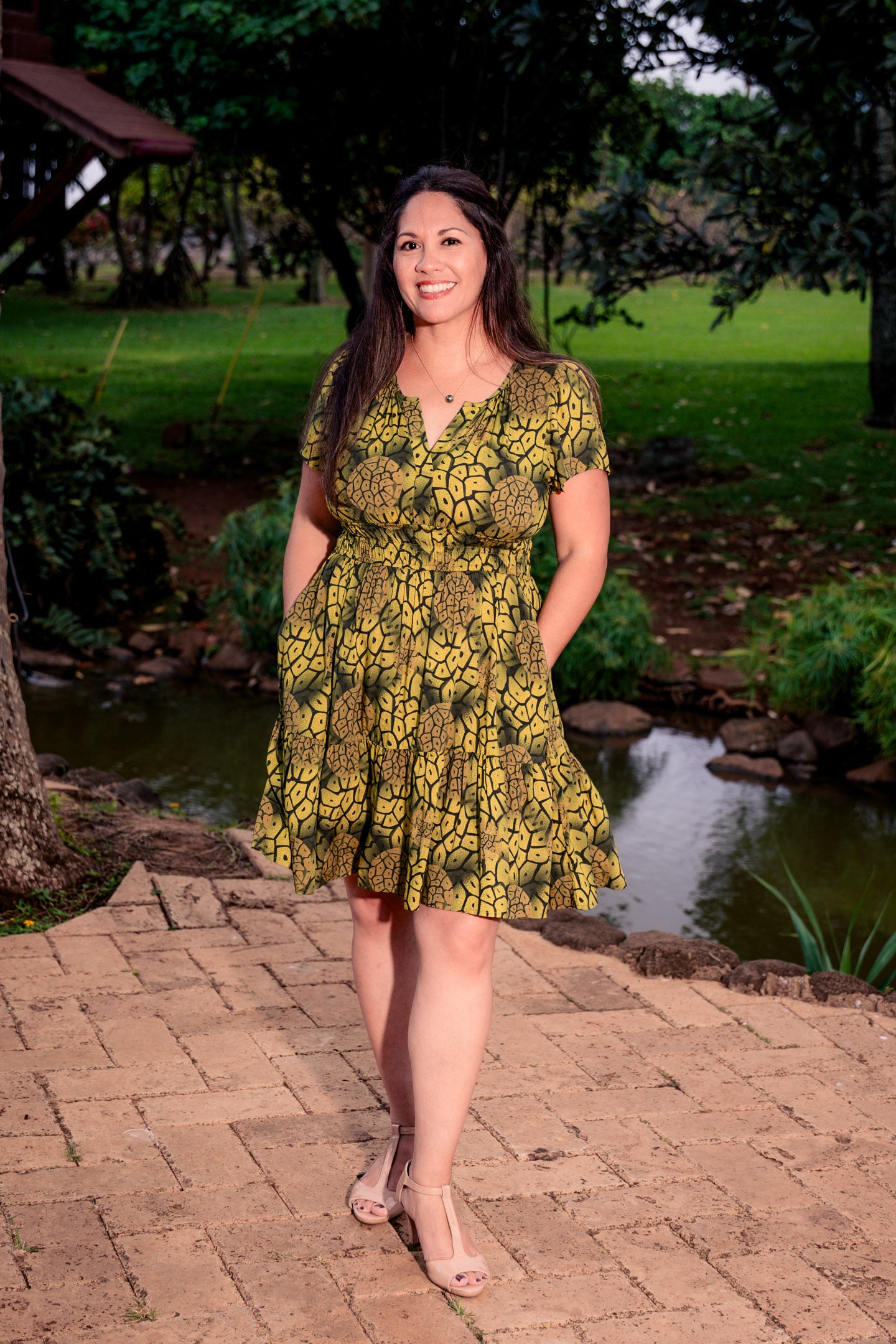 Green Hala Short Dress