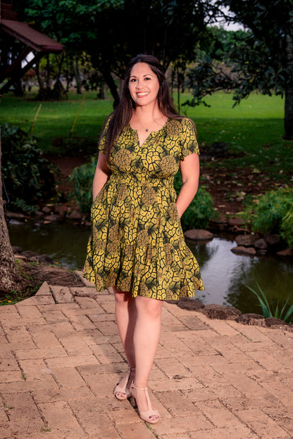 Green Hala Short Dress