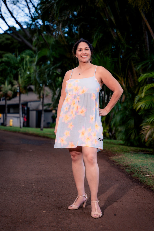 Baby Blue Melia Babydoll Dress