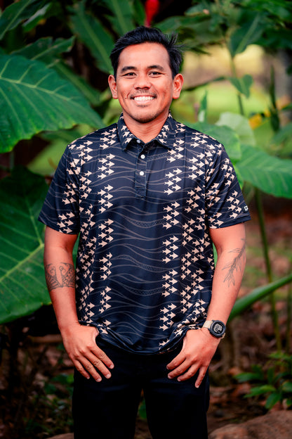 Black/Gold Ia Ku Polo