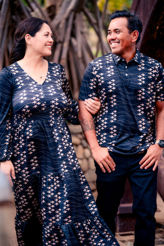 Black/Gold Ia Ku Polo