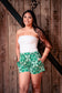 Green Palaka Quilt Shorts