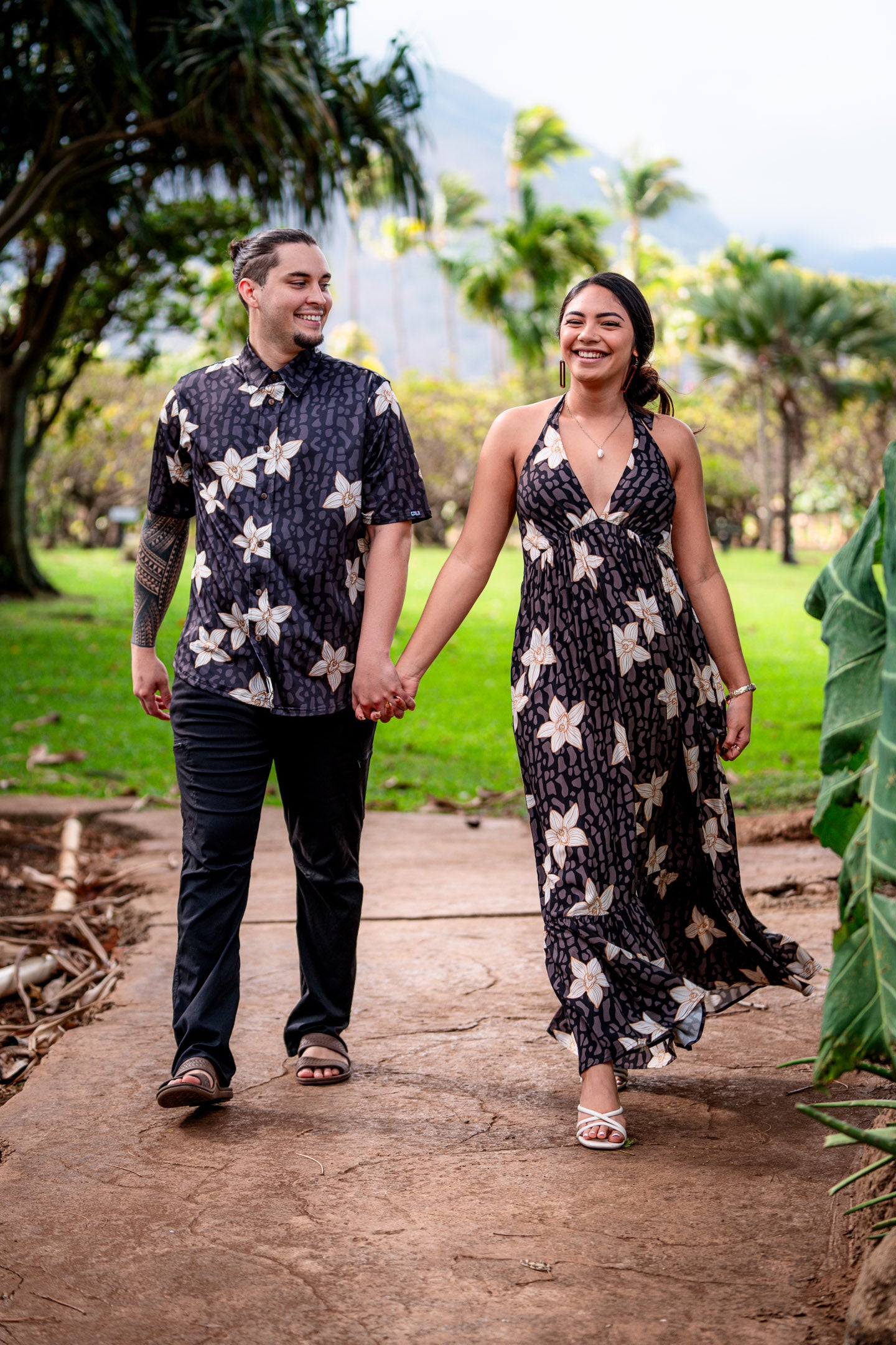 Black Orchid Halter Dress