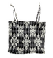 Black Palaka Quilt  Tube Top