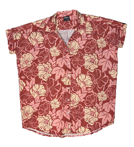 Retro Rusty Ma'o Oversized Blouse
