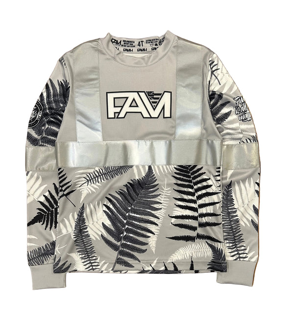 Youth Gray Palapalai  Long Sleeve Hi Viz
