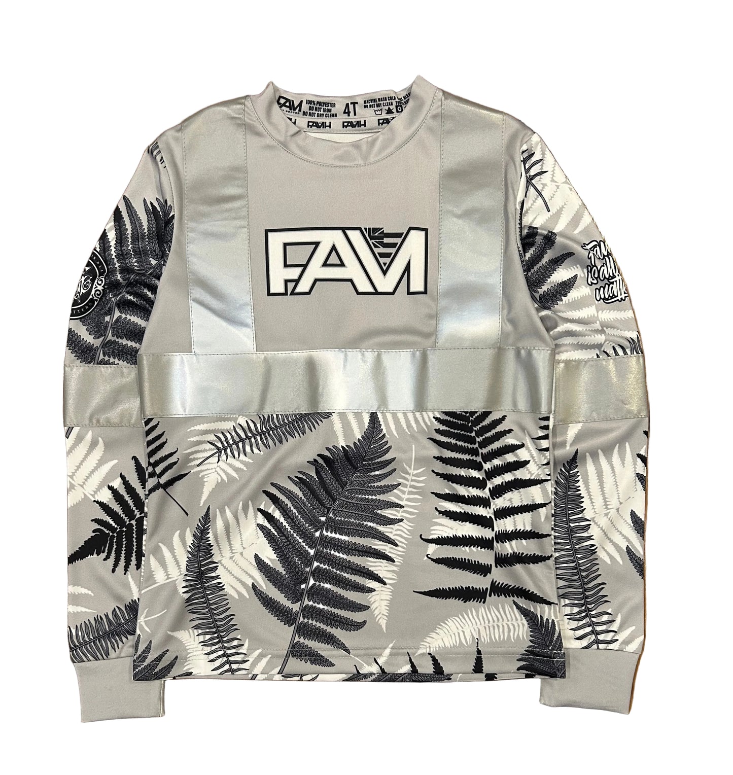 Youth Gray Palapalai  Long Sleeve Hi Viz
