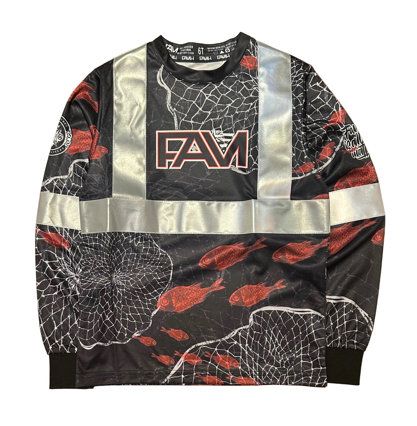 Youth 'Upena 'Ele'ele Long Sleeve Hi Viz