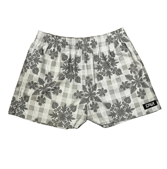 Gray Palaka Quilt Shorts