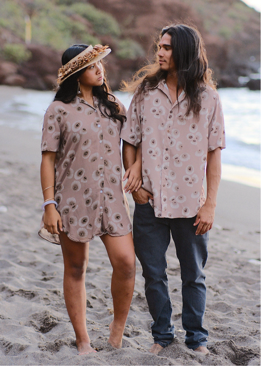 Brown Opihi Aloha Shirt