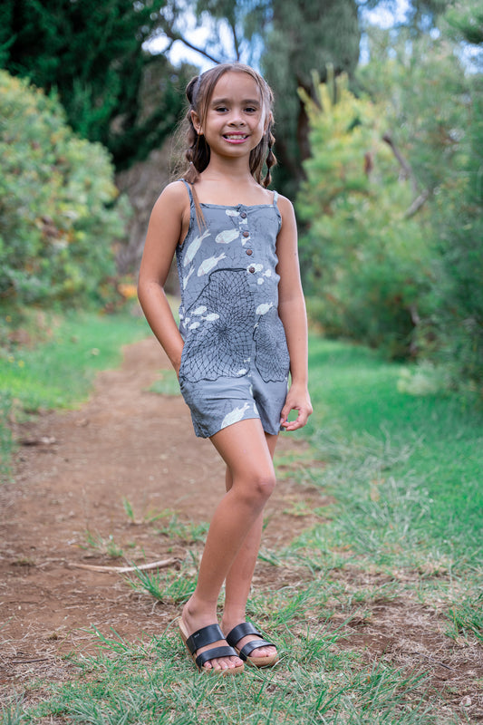 Youth ‘Upena Ahinahina Romper