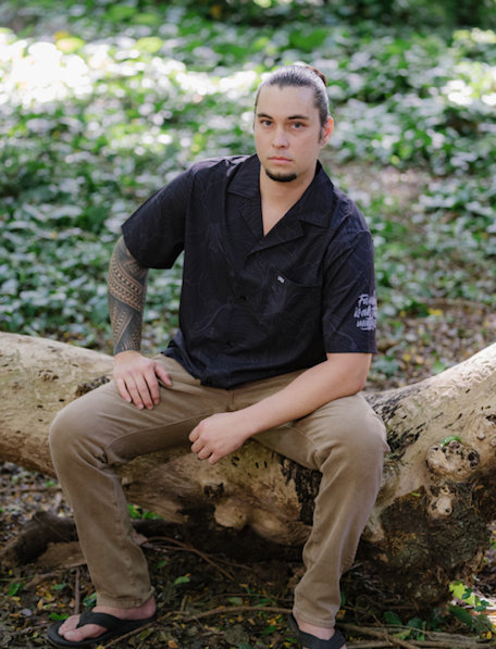 Black Hibiscus Aloha Shirt