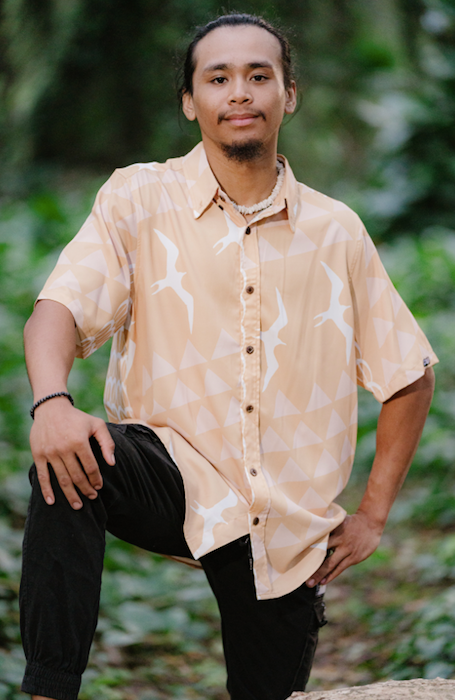 Beige Iwa Aloha Shirt