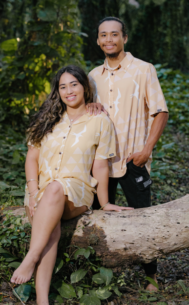 Beige Iwa Aloha Shirt