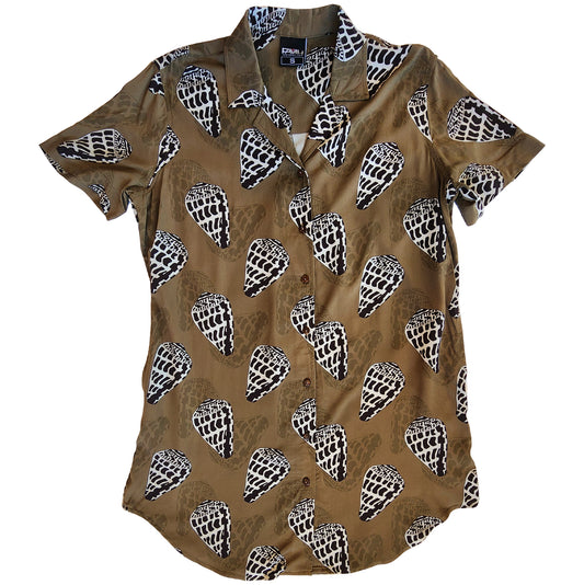 Olive Hebrew Dress Shirt