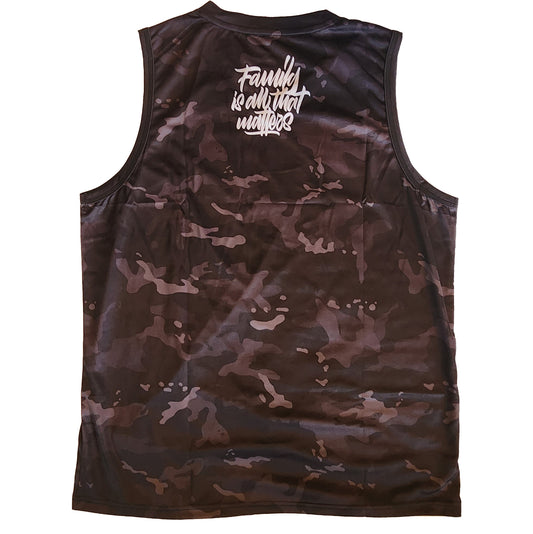 Black Camo Youth Jersey Tank