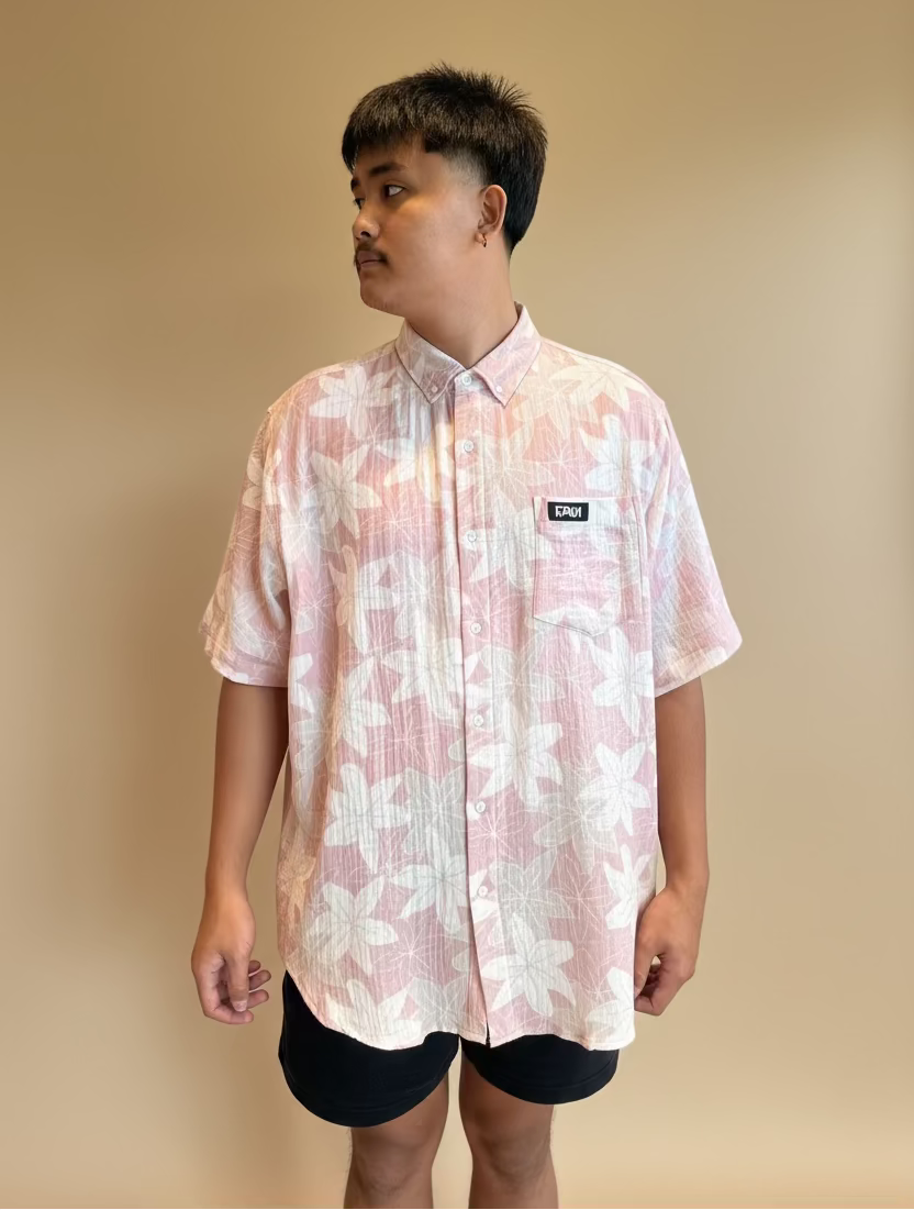 Blush Lillies Aloha Shirt