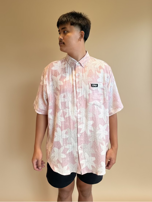 Blush Lillies Aloha Shirt