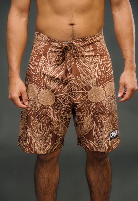 Brown Ulu Adult Board Shorts