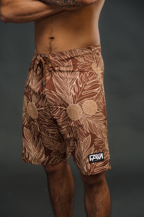 Brown Ulu Adult Board Shorts