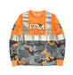 Youth Orange Camo Long Sleeve Hi Viz