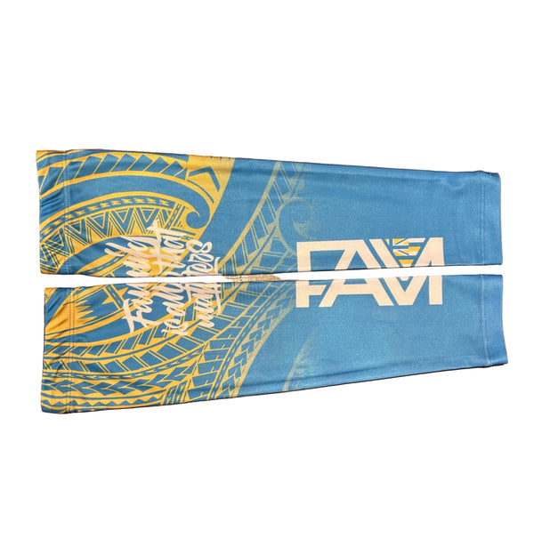 Blue/Gold Tribal Arm Sleeve Set