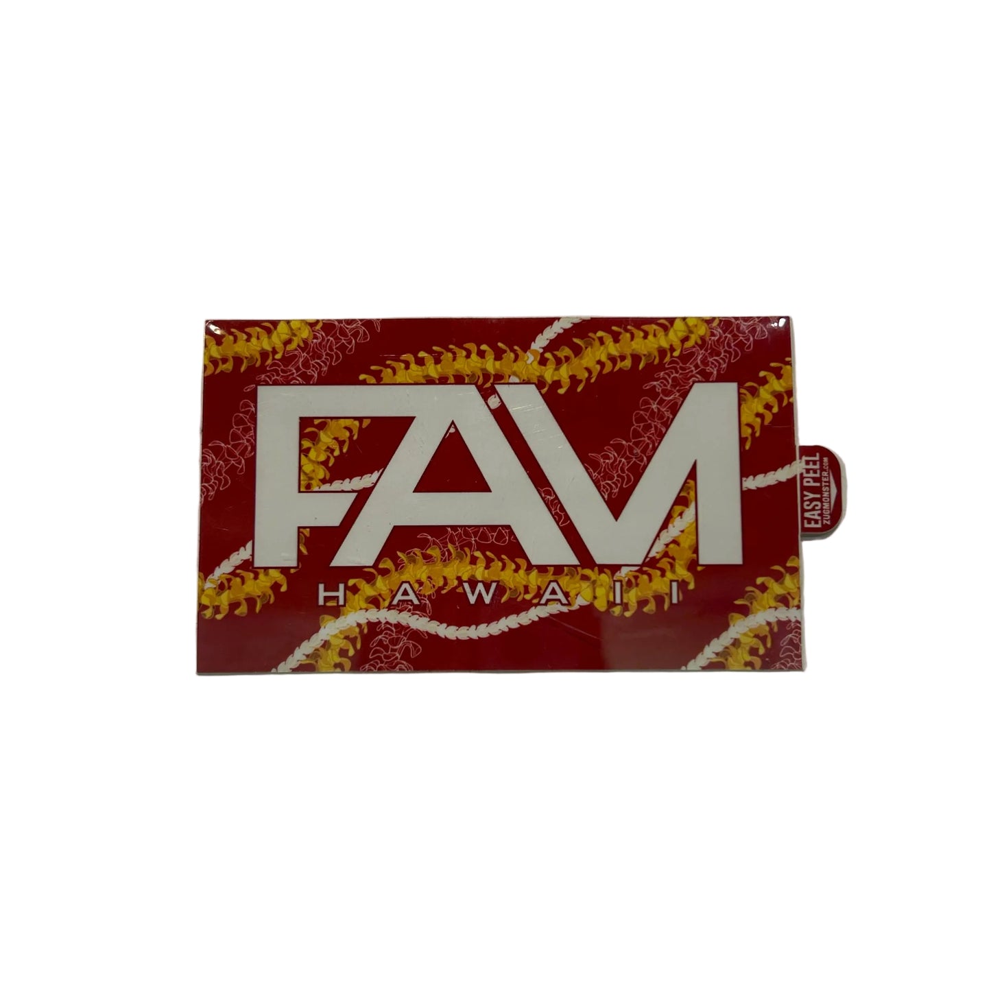 FAM Red Puakenikeni 2.5” Sticker
