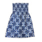 Youth Blue Palaka Quilt Mini Dress