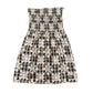 Youth Black Palaka Quilt Mini Dress