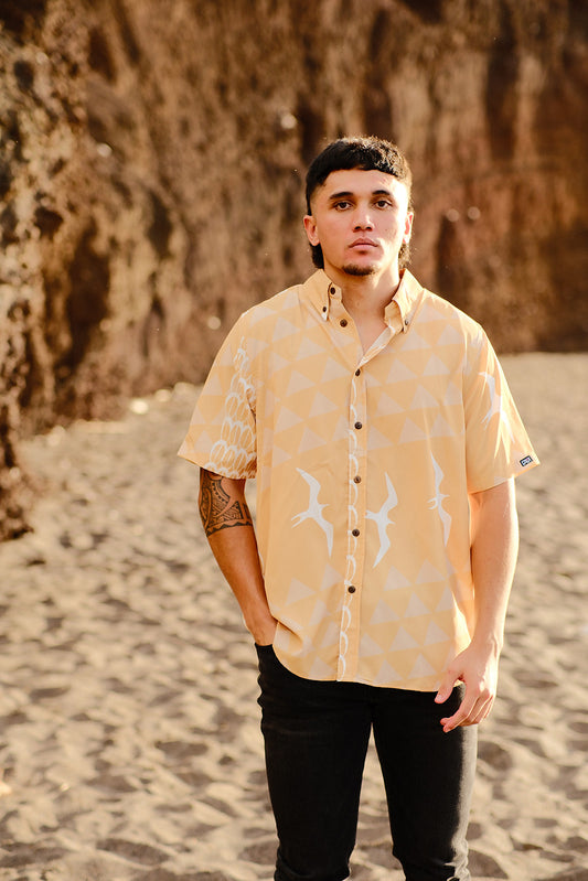 Beige Iwa Aloha Shirt