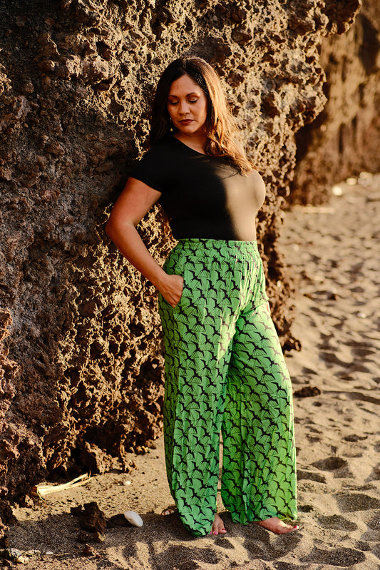 Green Iwa Palazzo Pants