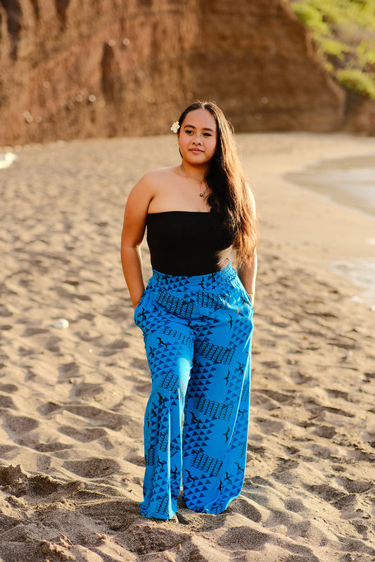 Blue Iwa Palazzo Pants