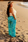 Teal Iwa Palazzo Pants