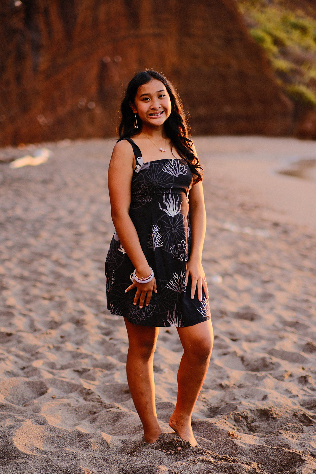 Black Coral Dress